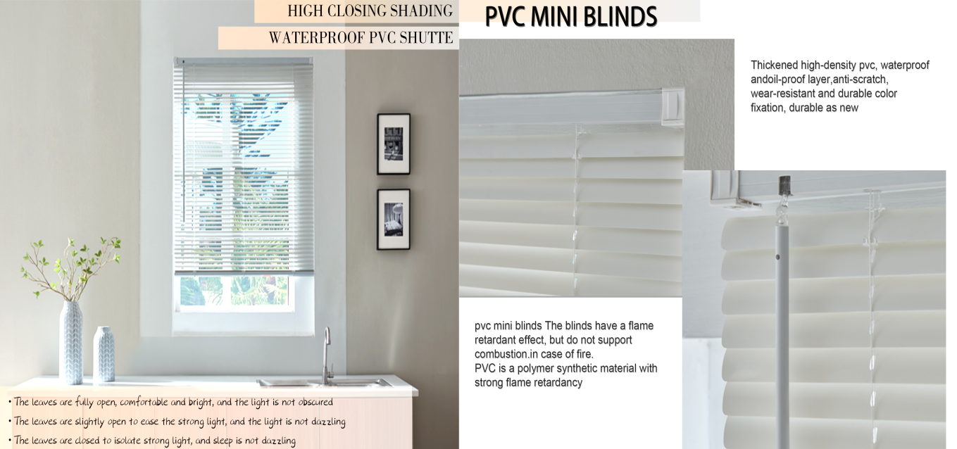 1 Inch Cordless PVC Blinds