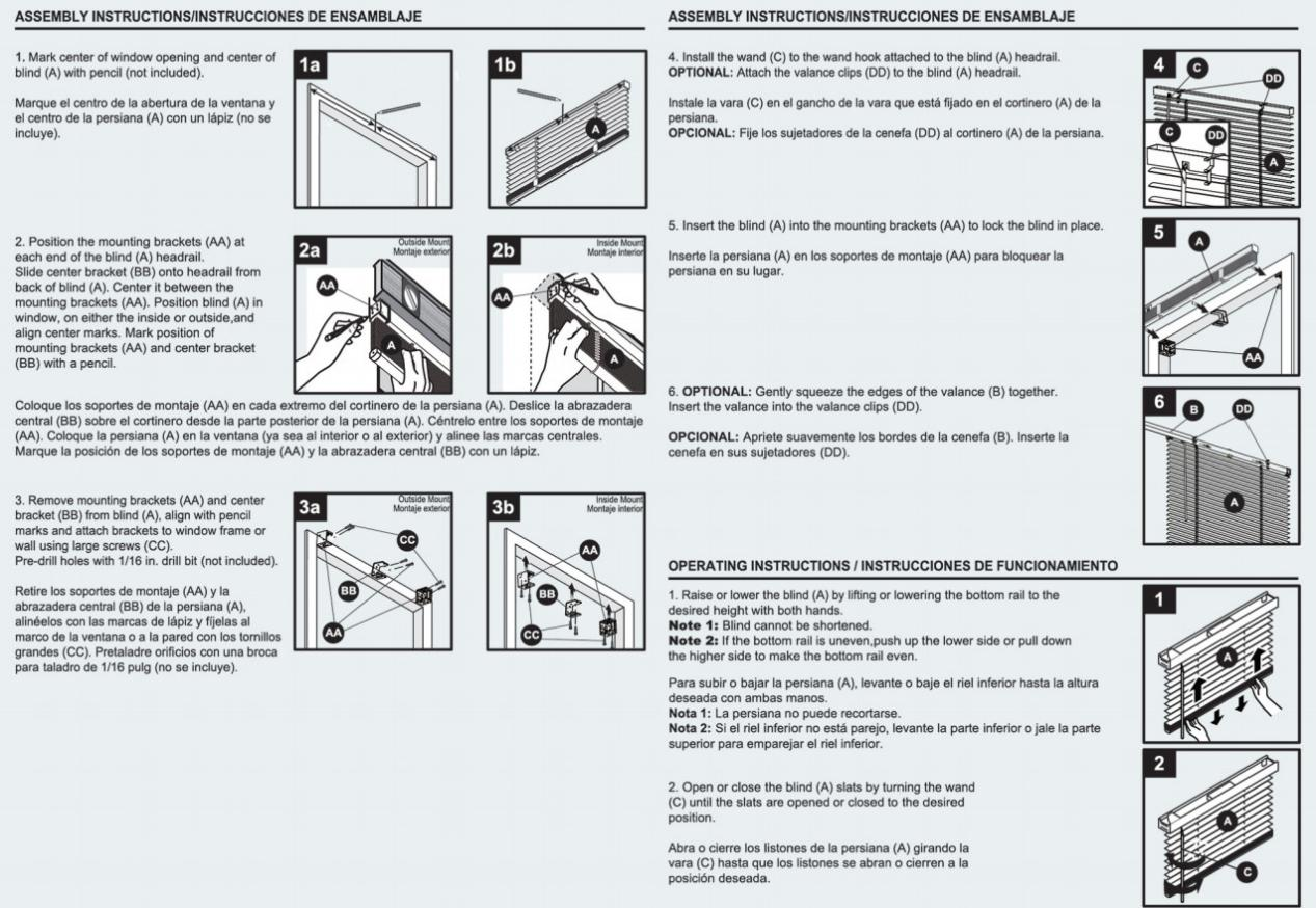 1 Inch Cordless PVC Blinds