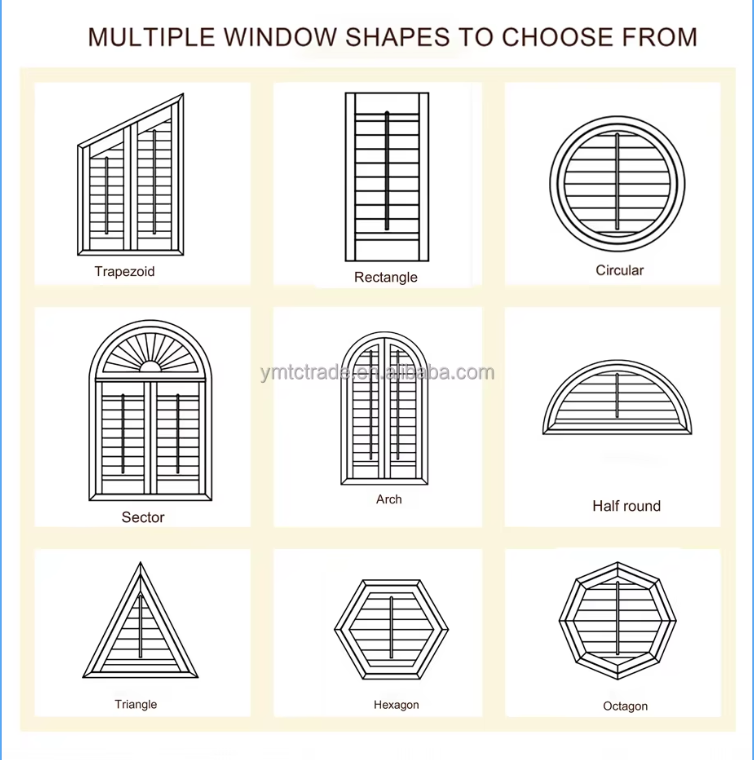 Hidden tilt Rod Exterior Solid Wood Louvered black Window Shutters for home