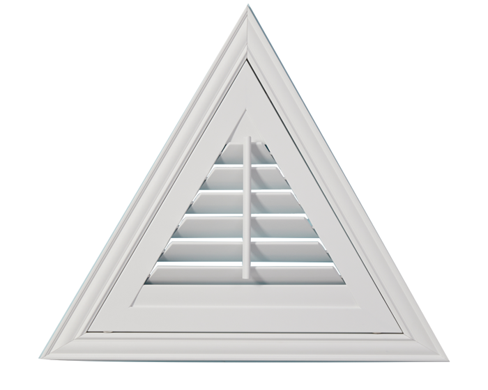 Triangle PVC Plantation Shutters