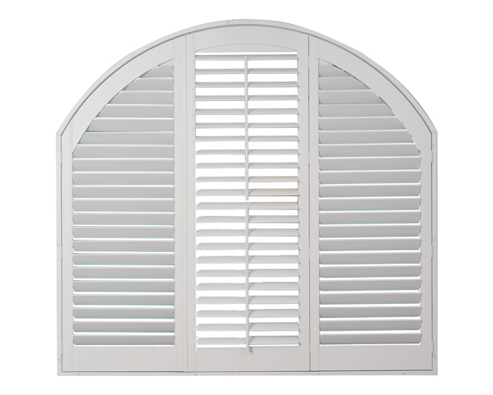 White Arch Window Shutter