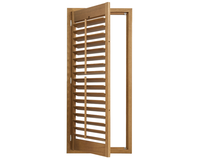 Stained Paulownia Wooden Plantation Shutters