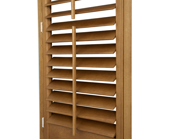 Stained Paulownia Wooden Plantation Shutters