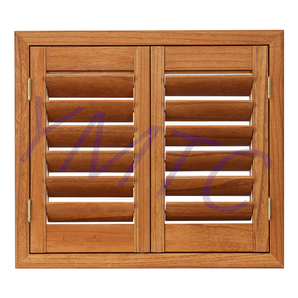 YMTC real wooden plantation shutters